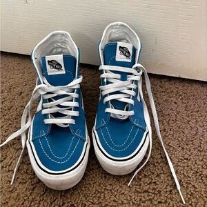 blue sk8 hi vans